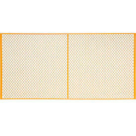 Global Industrial Machinery Wire Fence Partition Panel, 10'W, Yellow (WB184909)