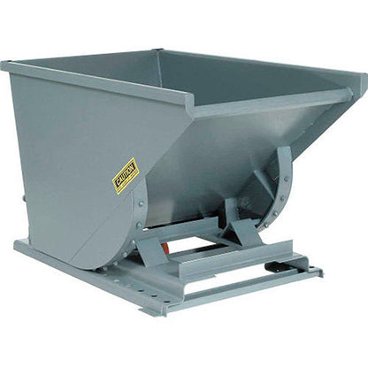 Global Industrial Heavy Duty Self Dumping Forklift Hopper, 1/2 Cu. Yd., 6000 Lbs, Gray (WB238323GY)