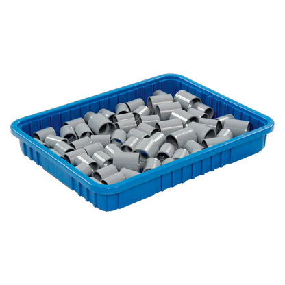 Global Industrial Plastic Dividable Grid Container, 22-1/2"L x 17-1/2"W x 3"H, Blue (WB334105BL)