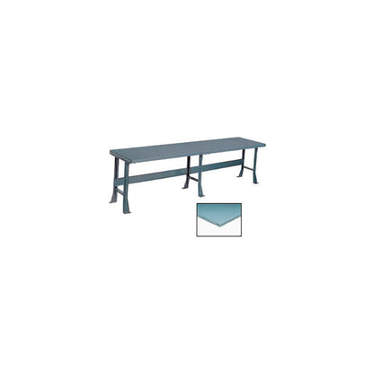 Global Industrial Production Workbench w/ Steel Square Edge Top, 96"W x 36"D, Gray (WB500371)