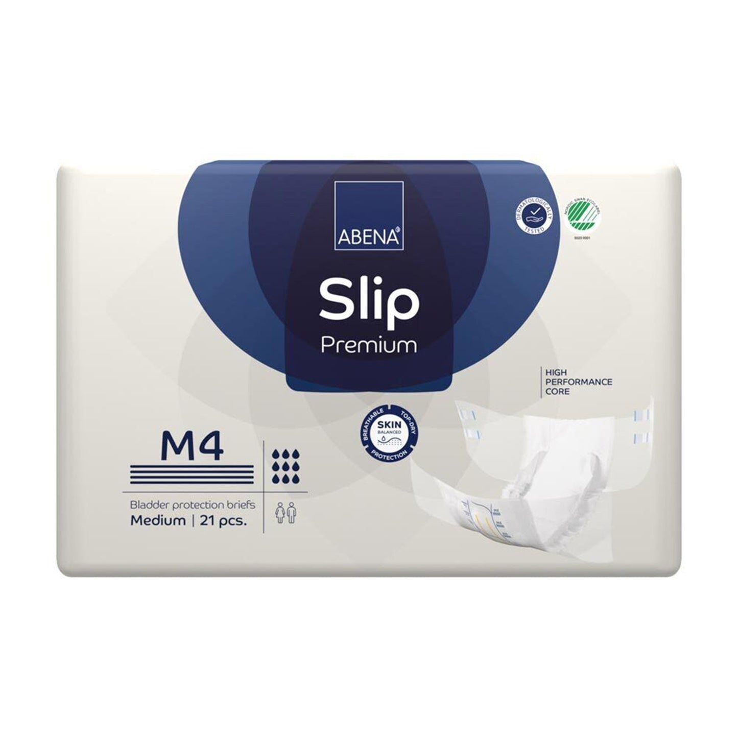Abena® Slip Premium M4 Unisex Adult Incontinence Brief Medium Disposable Heavy Absorbency (1218203_PK)