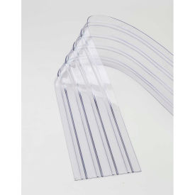 Global Industrial Replacement 12" x 8' Scratch Resistant Ribbed Clear Strip for Strip Curtains (WB786CP16)