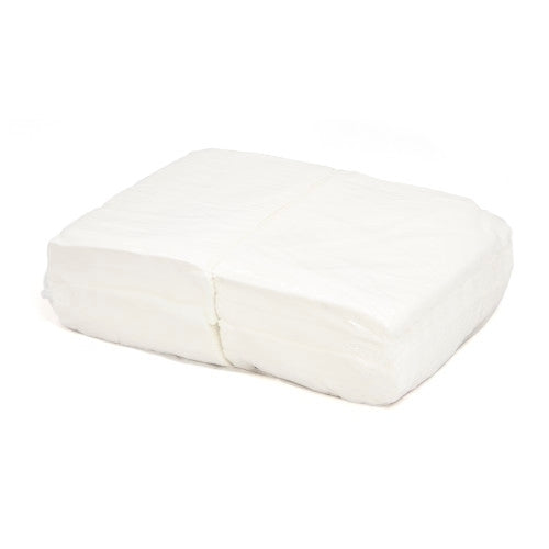ShopWorks® Prematex® Wipers, Sontara, White, 6"x8", Heavy Duty, Creped, Flat, 2 lbs/Bag, Case of 20 Bags (HOS30068-PB)