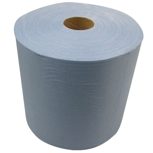 ShopWorks® Prematex® Wipers, Sontara, Blue, Gray or Teal, 11.5"x13", Heavy Duty, Creped, Roll, 825/Roll, Case of 3 Rolls (HOS300705-3)