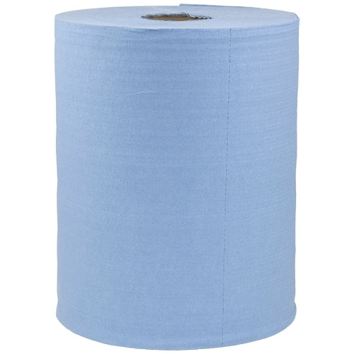 ShopWorks® Prematex® Wipers, Sontara, Blue, Gray or Teal, 11.5"x13", Heavy Duty, Creped, Roll, 550/Roll, Case of 2 Rolls (HOS300705-SM-2)