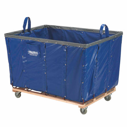 Global Industrial Basket Bulk Truck, Vinyl, 24 Bushel Capacity, Blue (WB241986BL)