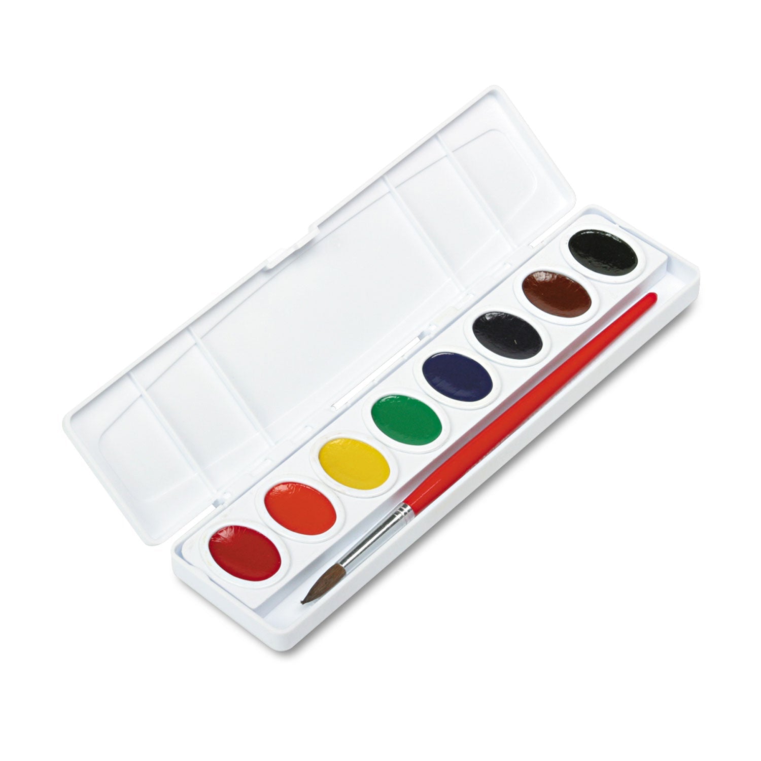 prang-r-professional-watercolors-8-assorted-colors-oval-pan-palette-tray-dix00800_1