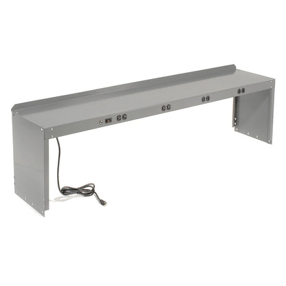 Global Industrial Steel Power Riser, 72"W x 15"D, Gray (WB254754B)