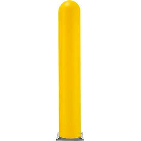 Global Industrial Smooth Bollard Post Sleeve, 8" HDPE Dome Top, Yellow (WB238820YL)