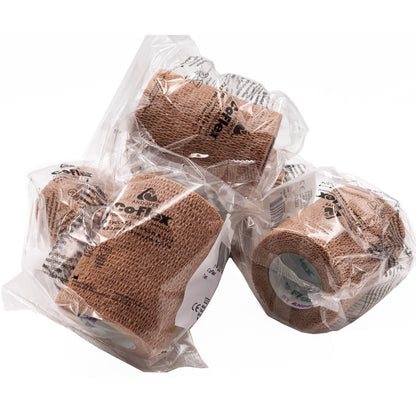 CoFlex® Cohesive Bandage 3 Inch X 5 Yard Self-Adherent Closure Tan NonSterile 14 lbs. Tensile Strength (328494_CS)