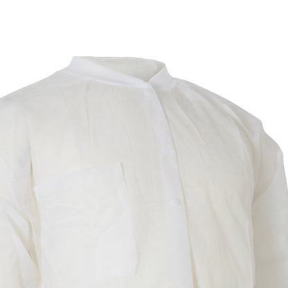 McKesson Lab Coat White Large / X-Large Knee Length Spunbond Polypropylene Disposable (1207905_BG)