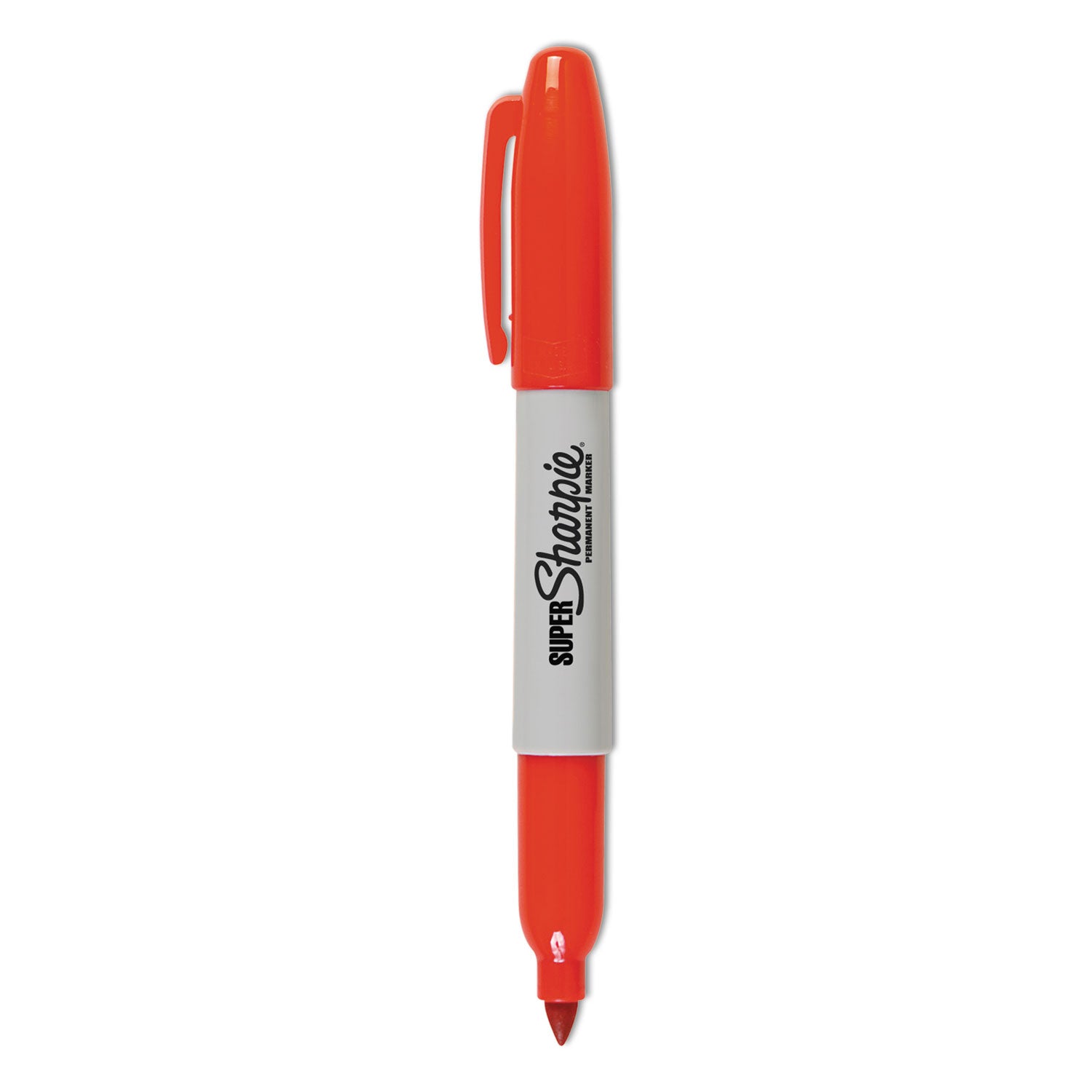 Sharpie® Super Permanent Marker, Fine Bullet Tip, Red, Dozen (SAN33002 ...