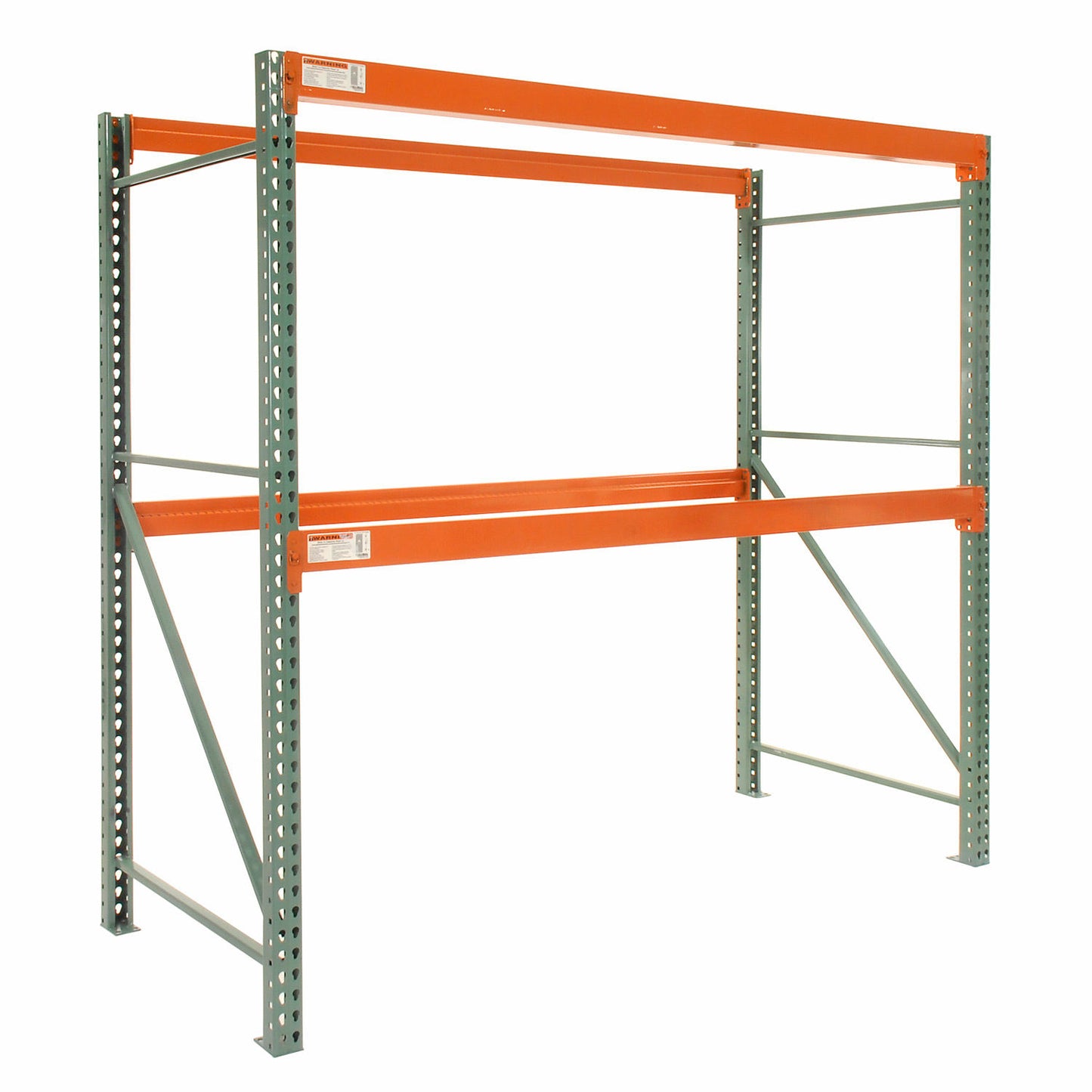 Global Industrial Teardrop Pallet Rack Starter, 108"W X 48"D X 120"H, 6420 lbs Shelf Cap (WB796606N)