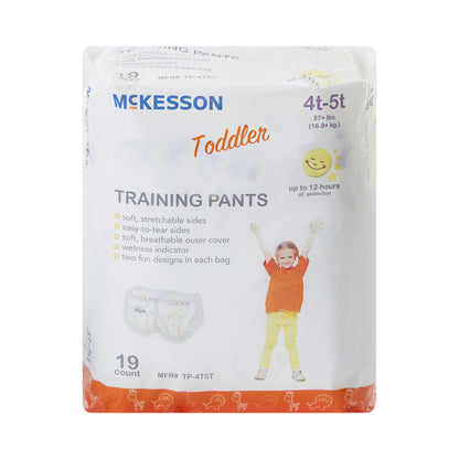 McKesson Unisex Toddler Training Pants Pull On with Tear Away Seams Size 4T to 5T Disposable Heavy Absorbency (1144483_CS)