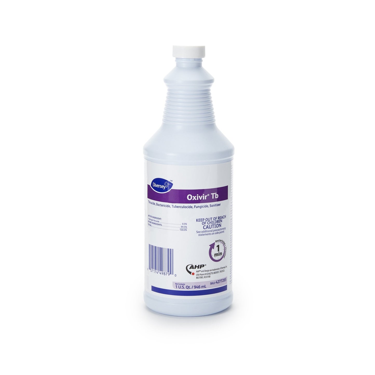 Diversey™ Oxivir® Tb Surface Disinfectant Cleaner Peroxide Based Manual Pour Liquid 32 oz. Bottle Cherry Almond Scent NonSterile (650610_CS)
