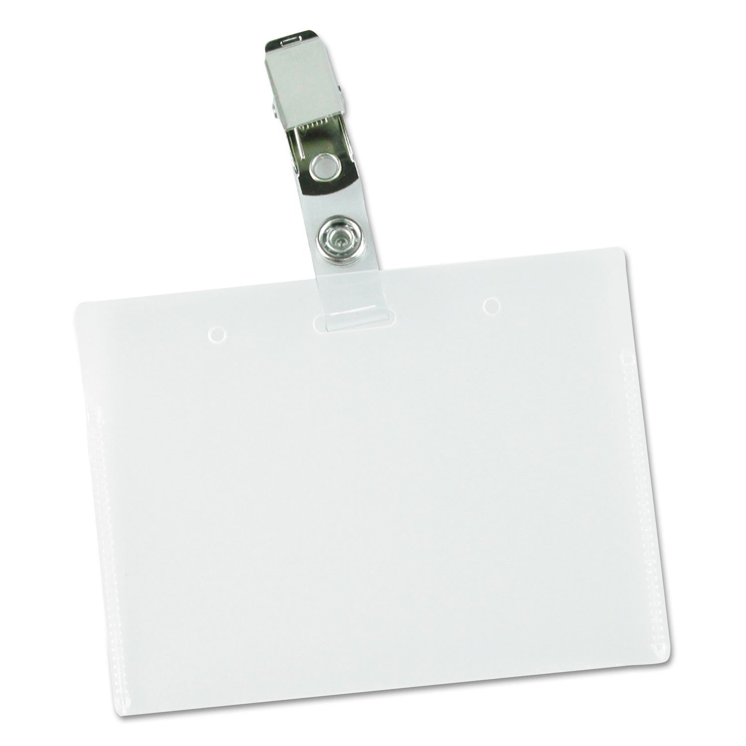universal-deluxe-clear-badge-holder-w-garment-safe-clips-num-unv56006_4