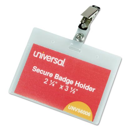 universal-deluxe-clear-badge-holder-w-garment-safe-clips-num-unv56006_1