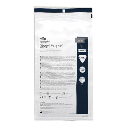 Biogel® Eclipse™ Surgical Glove Size 7.5 Sterile Latex Standard Cuff Length Micro-Textured Straw Not Chemo Approved (524123_BX)