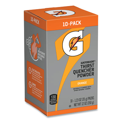 Gatorade Powder Stick, 1.23 oz Volume, Tube, 16.9 oz Yield, Orange (308-04701)
