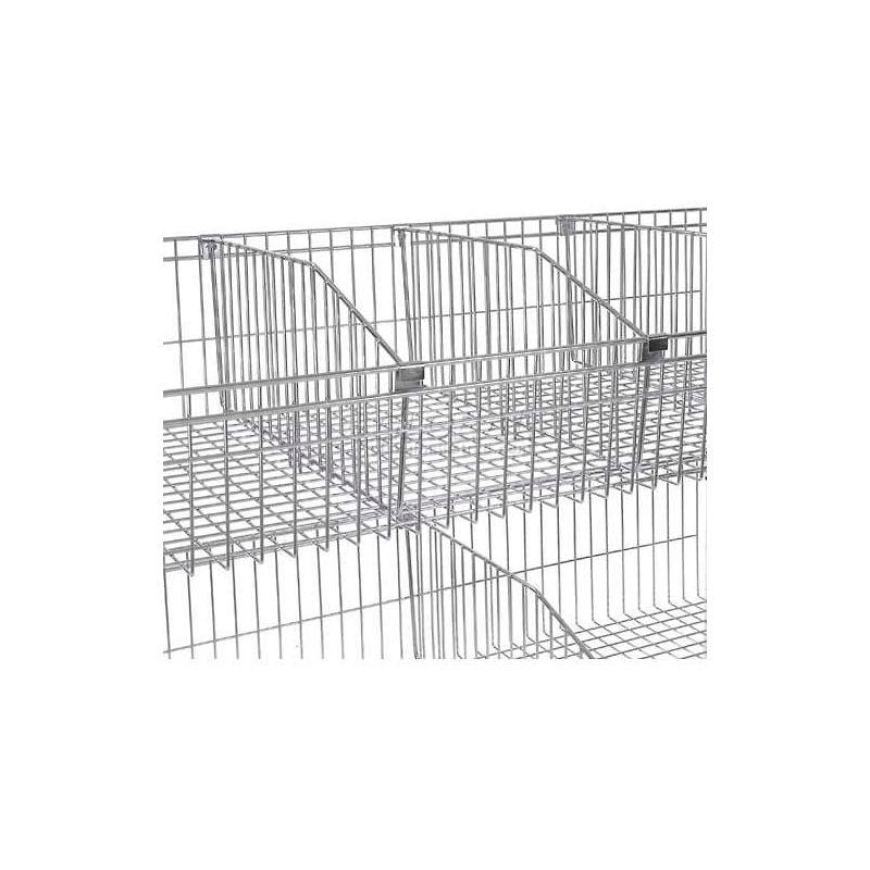 Nexel Wire Shelf Basket Divider, 18"D x 10"H (WB797101)