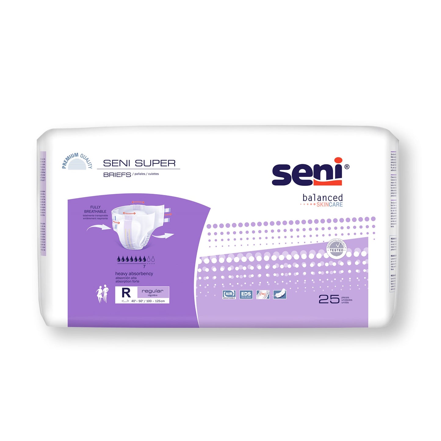Seni® Super Unisex Adult Incontinence Brief Regular Disposable Heavy Absorbency (1163851_PK)