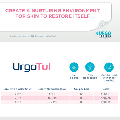 UrgoTul™ Impregnated Contact Layer Dressing 4 X 5 Inch Sterile (812489_EA)
