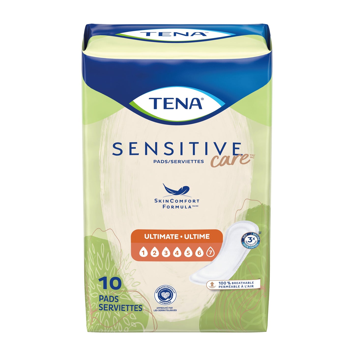 TENA® Sensitive Care Ultimate Bladder Control Pad 16 Inch Length Heavy Absorbency Dry-Fast Core™ One Size Fits Most (1059420_CS)