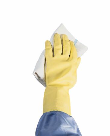 Ansell Utility Glove Large Flock Lined Latex Yellow 12 Inch Straight Cuff NonSterile (197164_EA)
