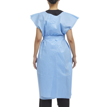 HPK Industries Patient Exam Gown X-Large Blue Disposable (914877_CS)