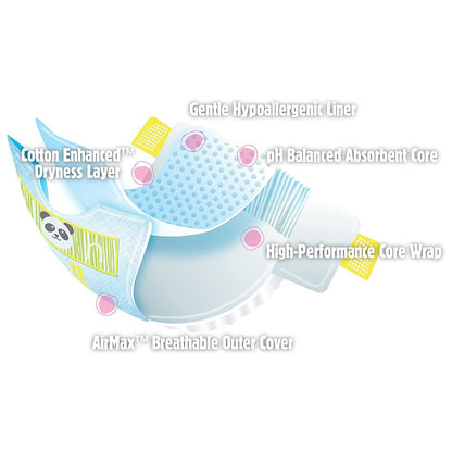 Cuties® Complete Care Unisex Baby Diaper Newborn Disposable Heavy Absorbency (1206478_CS)