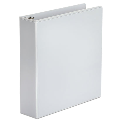 Universal Economy Round Ring View Binder, 3 Rings, 2" Capacity, 11 x 8.5, White (UNV20982)