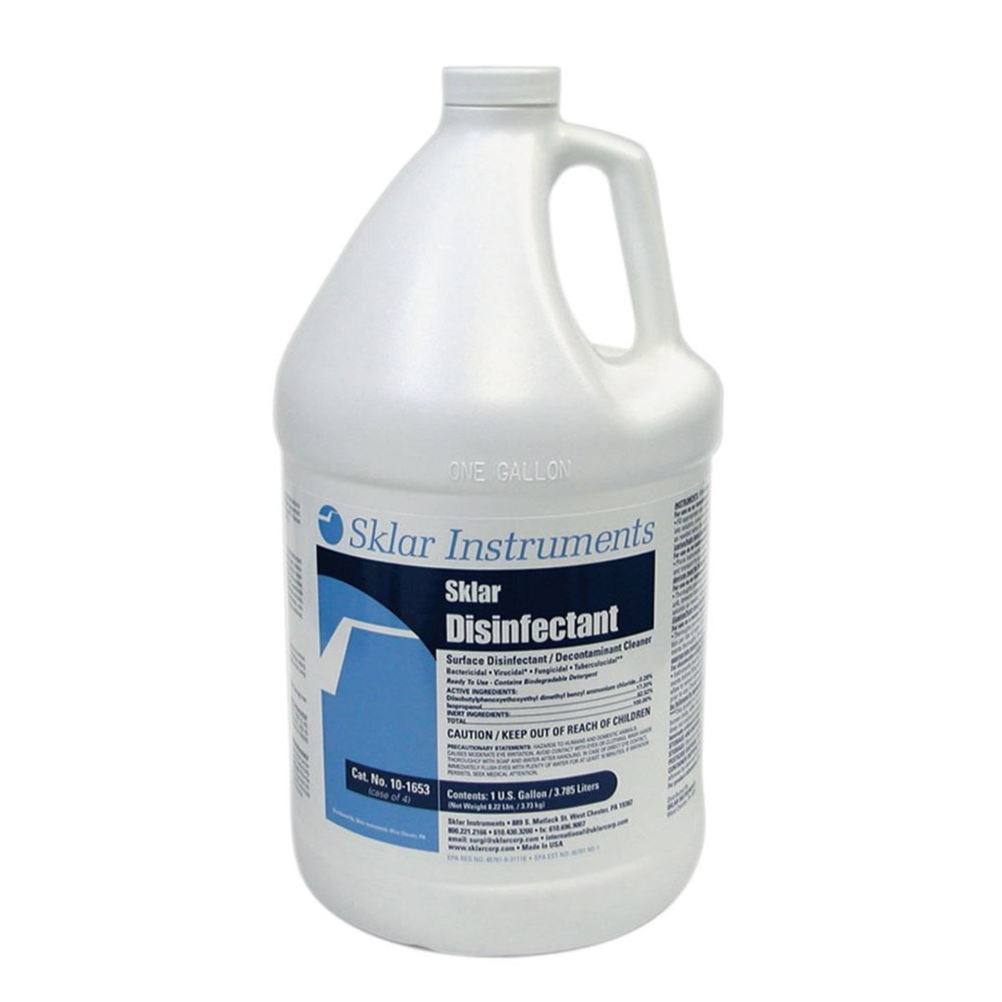 Sklar® Surface Disinfectant Alcohol Based Manual Pour Liquid 1 gal. Jug Alcohol Scent NonSterile (241095_CS)