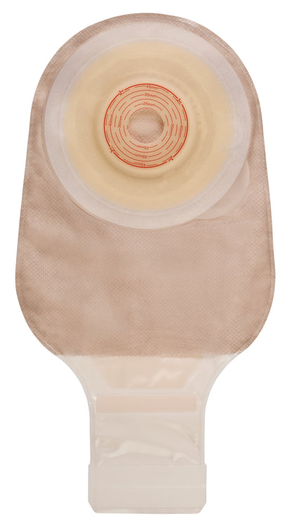 Esteem®+ Ostomy Pouch One-Piece System Soft Convex V2, Trim to Fit 3/5 to 1-3/5 Inch Stoma Drainable (1137508_BX)