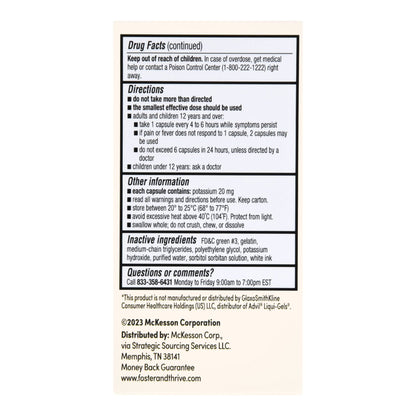 Foster & Thrive™ Pain Relief 200 mg Strength Ibuprofen Capsule 40 per Bottle (1238985_BT)