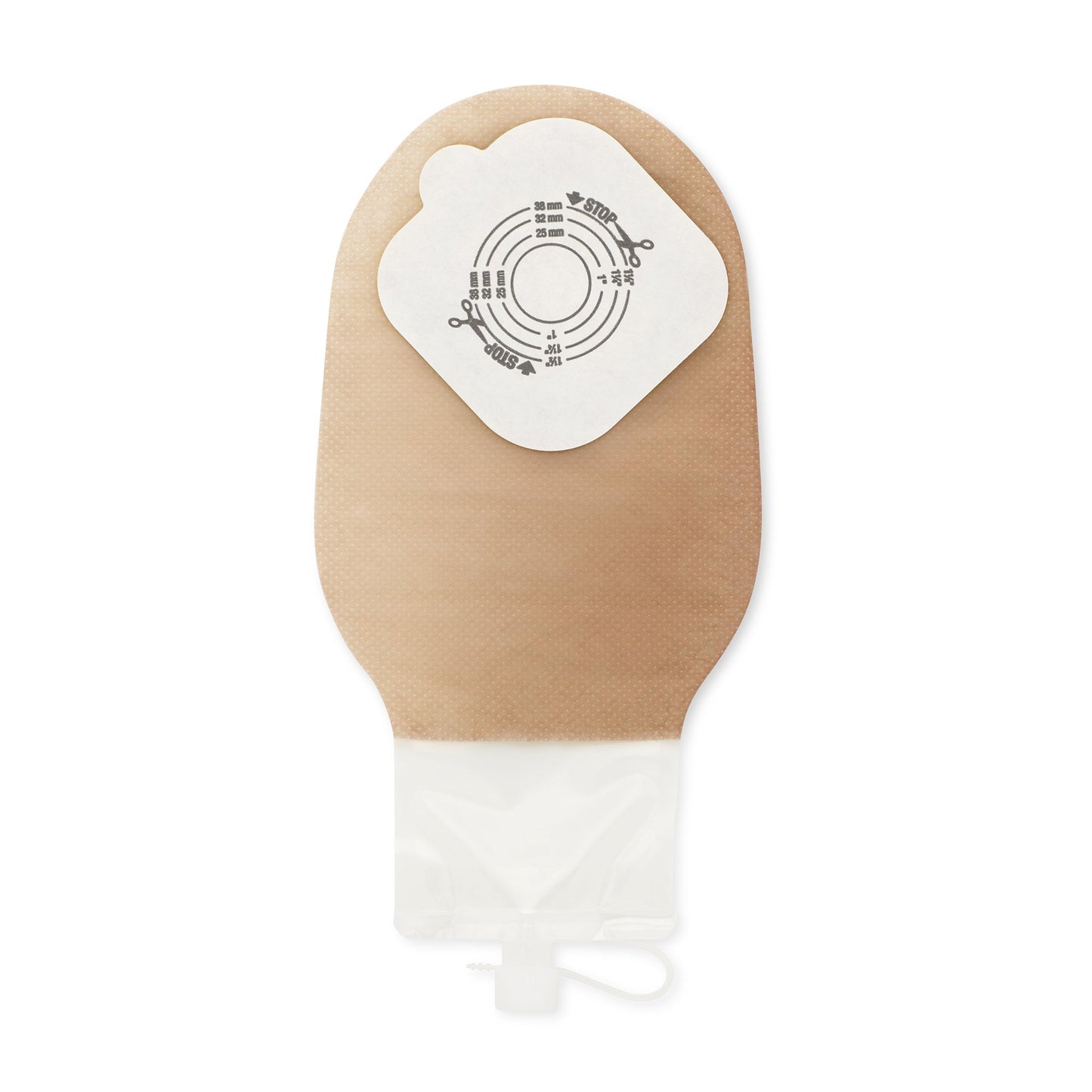 Pouchkins™ Urostomy Pouch One-Piece System 8-3/4 Inch Length Trim To Fit 38 mm Stoma (569771_EA)