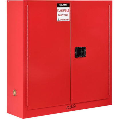Global Industrial Paint & Ink Storage Cabinet - 24 Gallon - Manual Close 43"W x 12"D x 44"H (WB316063)