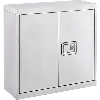 Global Industrial Wall Mount Storage Cabinet, 30"Wx12"Dx30"H, Assembled, 304 Stainless Steel (WB316087)