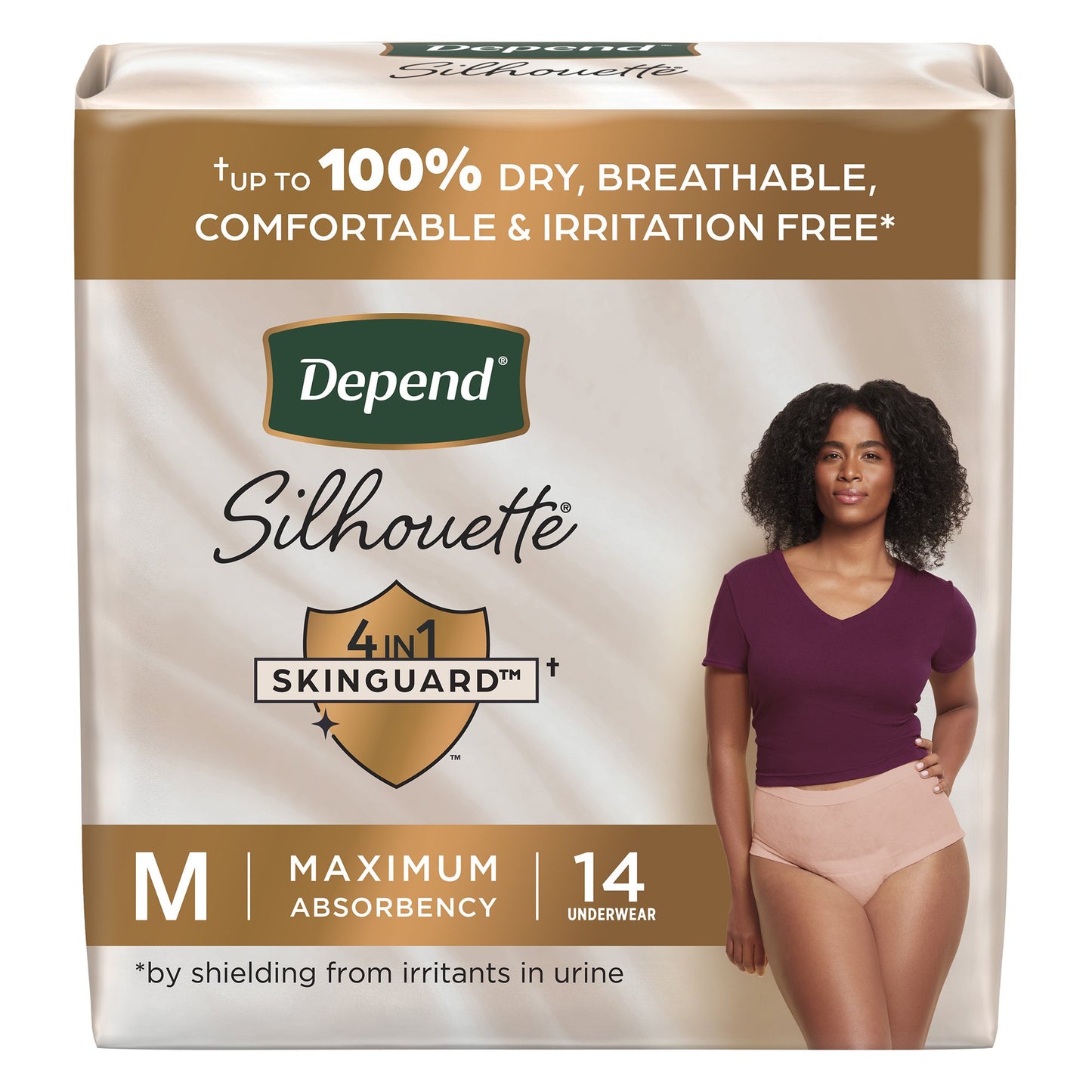 Depend® Silhouette® Female Adult Absorbent Underwear Waistband Style Medium Disposable Heavy Absorbency (1246162_PK)