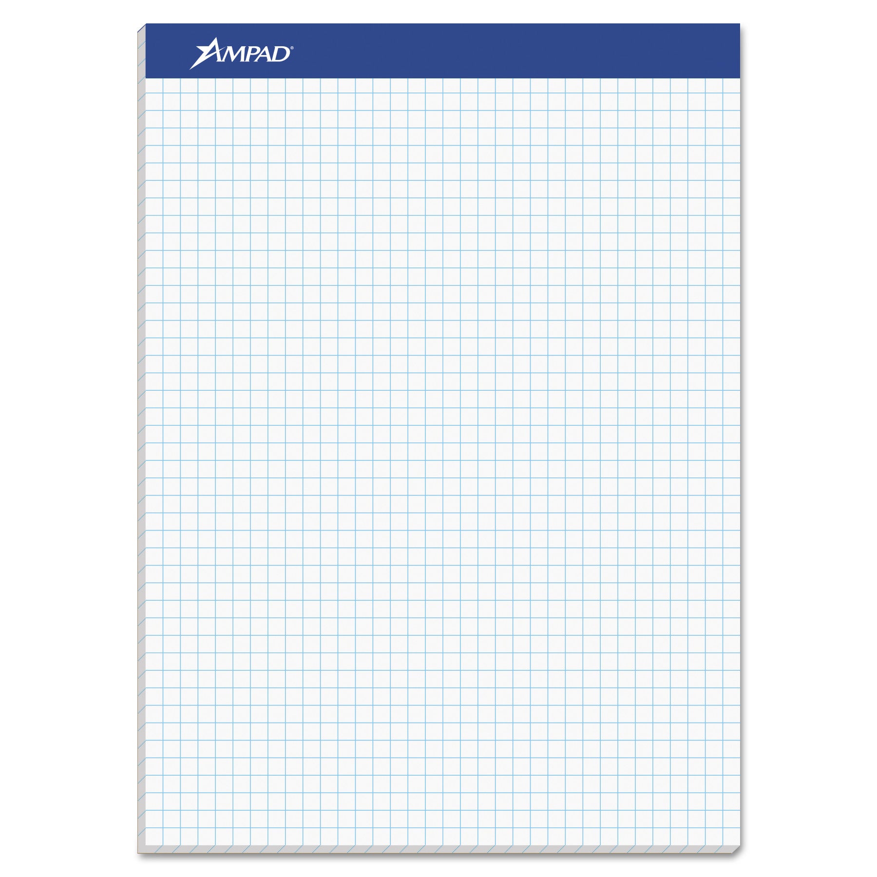 Ampad® Quad Double Sheet Pad, Quadrille Rule (4 sq/in), 100 White 8.5 ...