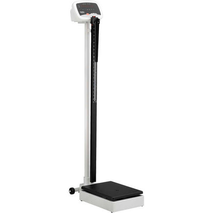 Global Industrial Digital Physician Scale w/ Height Rod, 600 Lb Capacity, 10-5/8"L x 14-3/4"W (WB318503)