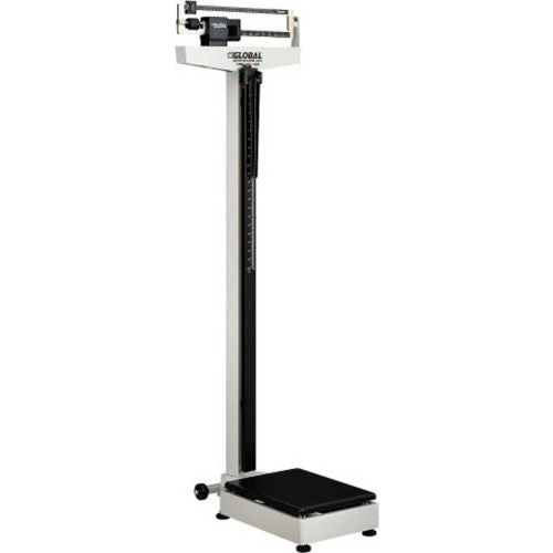 Global Industrial Physician Beam Scale w/ Height Rod, 450 Lb Capacity, 10-7/8"L x 14-13/16"W (WB318504)
