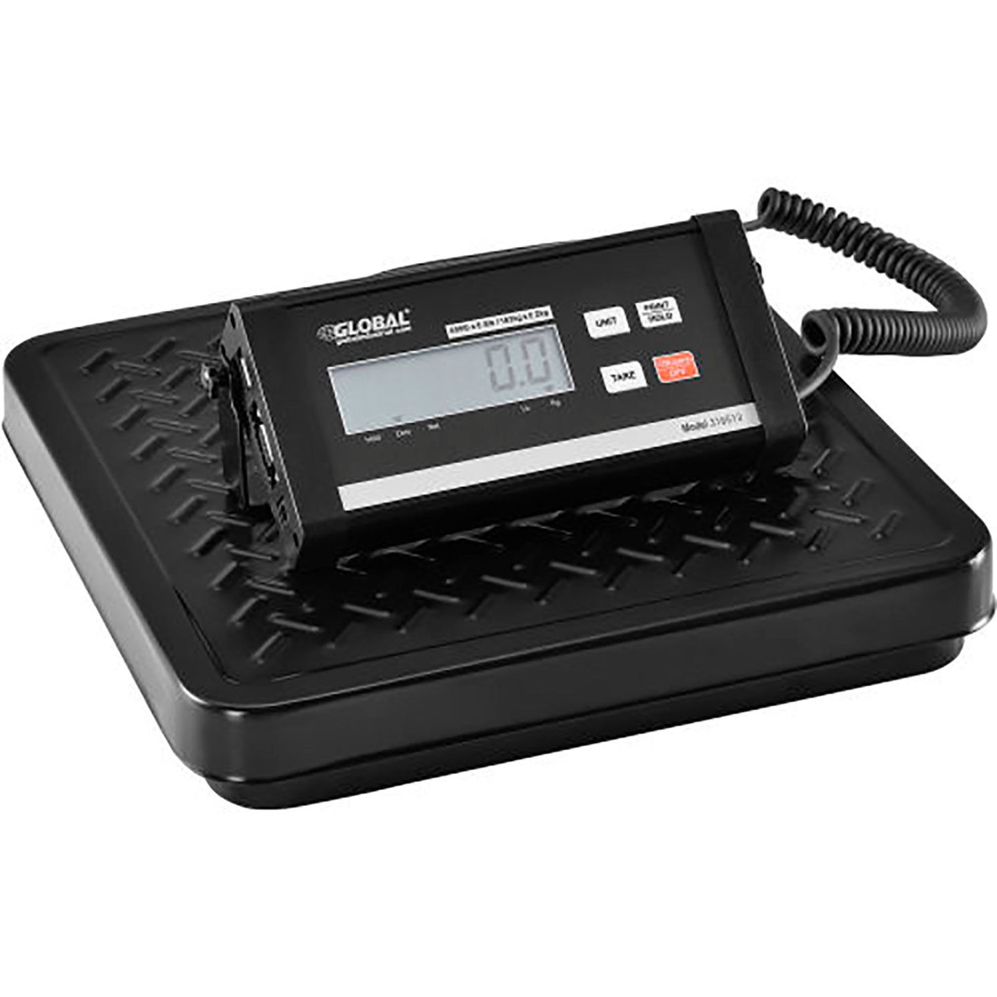 Global Industrial Digital Shipping Scale With AC Adapter/USB Port, 400 lb x 0.5 lb (WB318513)