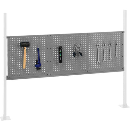 Global Industrial 18" & 36" Pegboard Panel Kit, 60"W, Gray (WB318864GY)