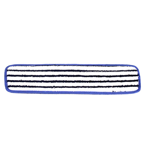 Impact® Microfiber Looped Finish Flat Mop Pad, Blue/White, 18 Inch, 12/Bag (IMP3189)