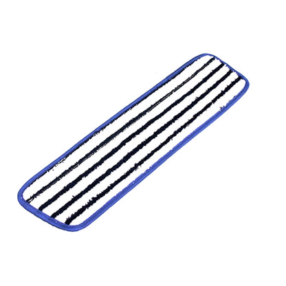 Impact® Microfiber Looped Finish Flat Mop Pad, Blue/White, 18 Inch, 12/Bag (IMP3189)