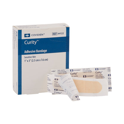 Curity™ Sensitive Skin Adhesive Strip 1 X 3 Inch Plastic Rectangle Tan Sterile (810230_BX)