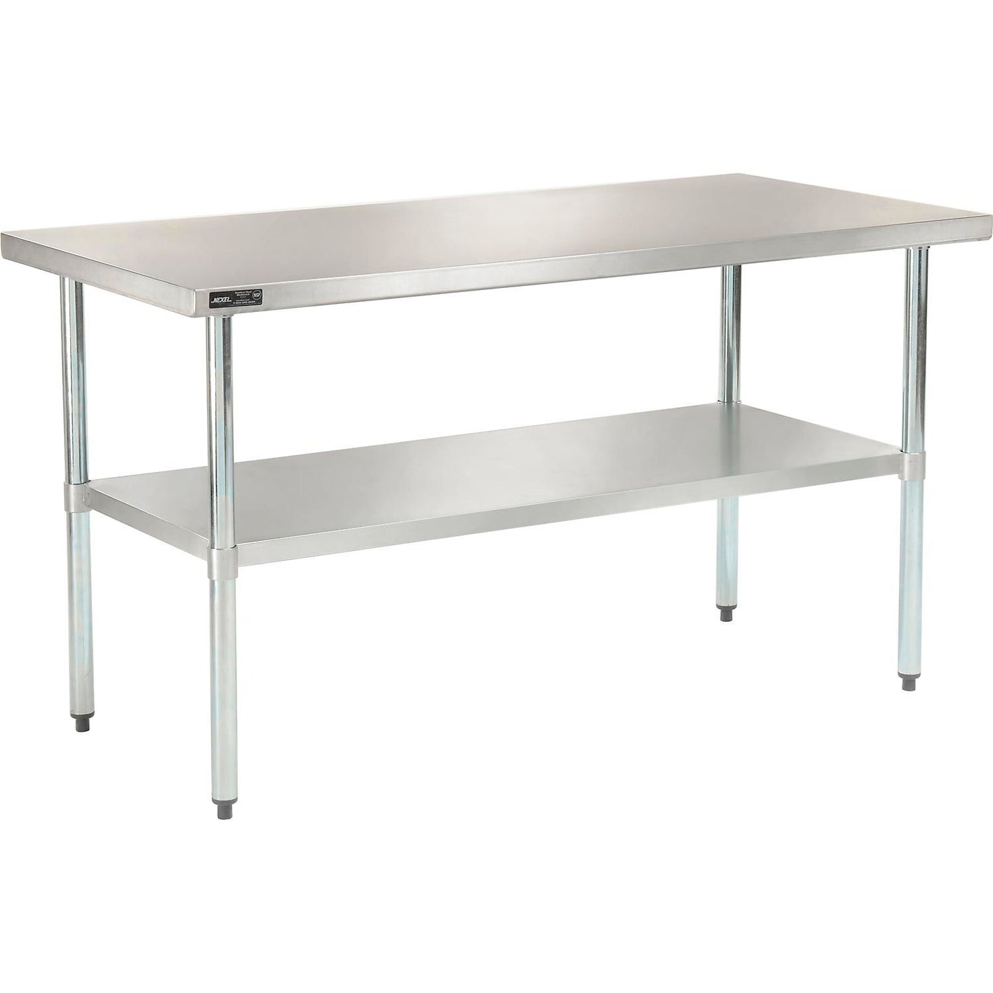 Global Industrial 430 Stainless Steel Table, 48 x 30", Undershelf (WB493598)