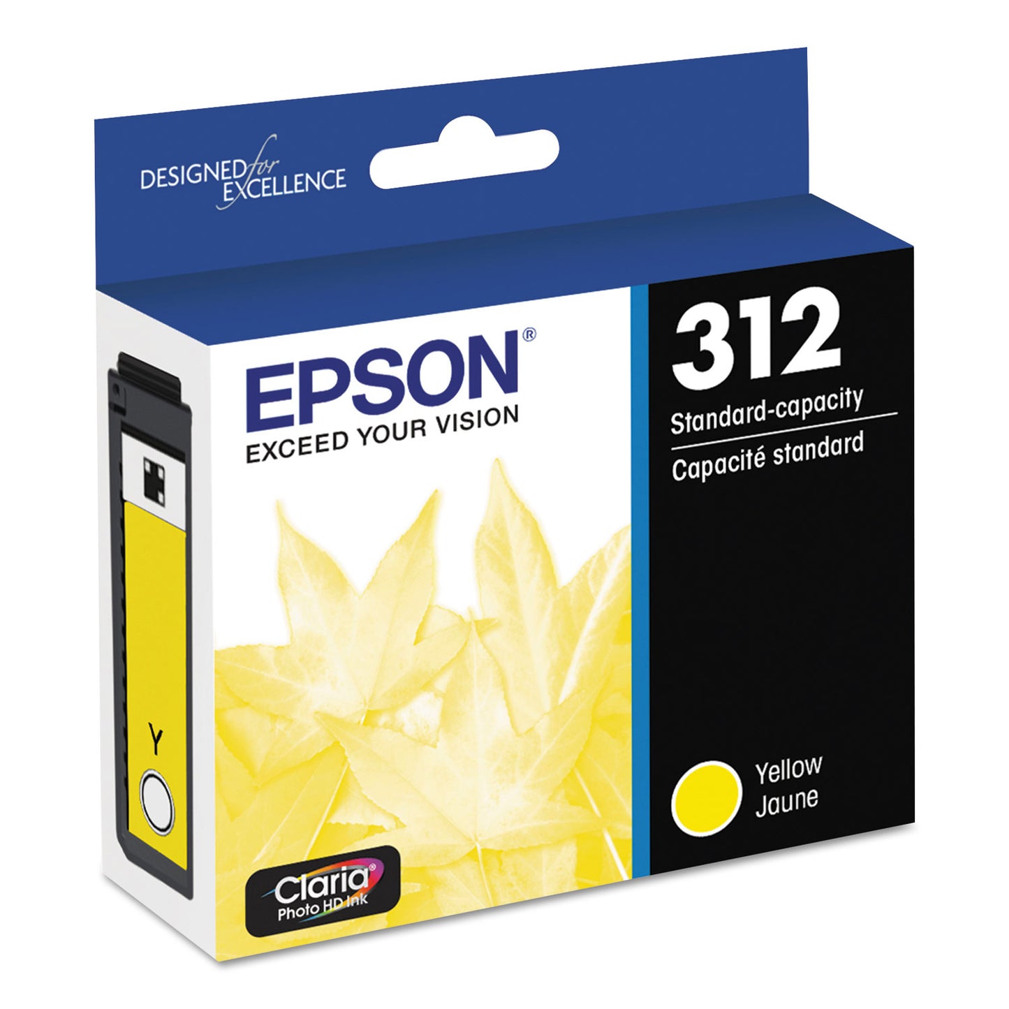 Epson® T312420-S (312) Claria Ink, 240 Page-Yield, Yellow (EPST312420S)