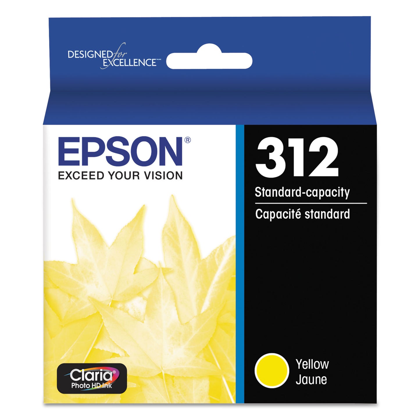 Epson® T312420-S (312) Claria Ink, 240 Page-Yield, Yellow (EPST312420S)