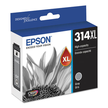 Epson® T314XL720-S (314XL) Claria High-Yield Ink, 830 Page-Yield, Gray (EPST314XL720S)